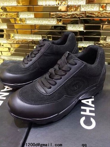 basket chanel femme noir